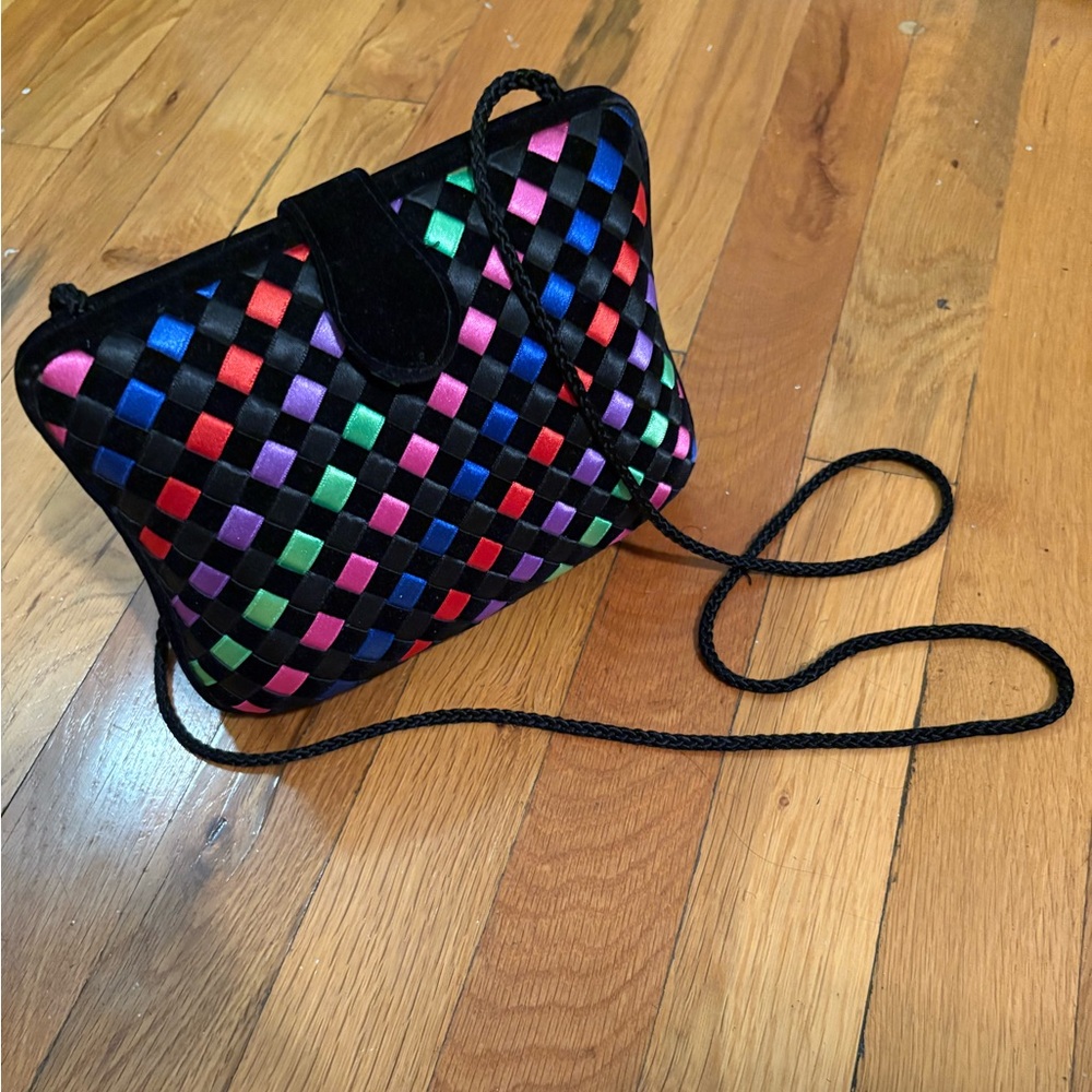 Vintage Colorful Woven Purse